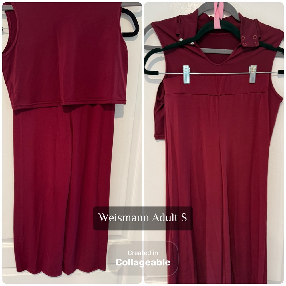 Weissman Burgundy Dance Costume - image 1